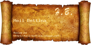 Heil Bettina névjegykártya